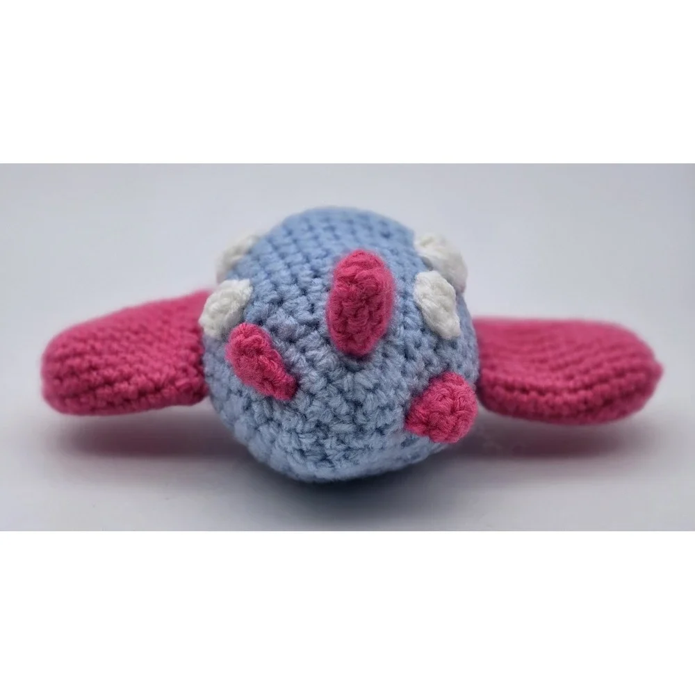 Handmade Crochet Airplane Plush Toy Amigurumi Pink Blue Soft‎ Stuffed